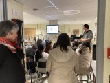 Visite de collégiennes du collège Jean Macé le 6 Avril